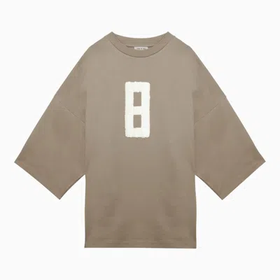 Fear Of God T-shirt With Milan 8 Dune Embroidery Men In Cream