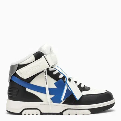 Off-white Out Of Office High Top Sneakers In White,blue,black