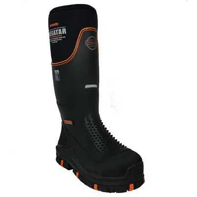 Pre-owned Dryshod Megatar Black/orange Size 14 Boots Meg-mh-bk-m14