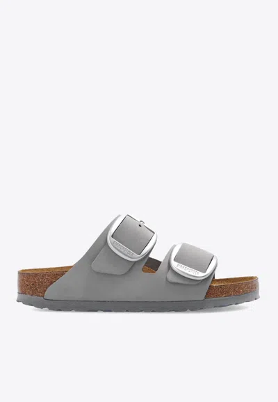 Birkenstock Arizona Big Buckle Slides In Gray