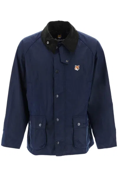 Barbour X Mk Beaufort Wax Jacket In Blue