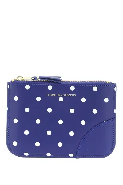 Comme Des Garçons Comme Des Garcons Wallet Polka Dot Wallet In Blue