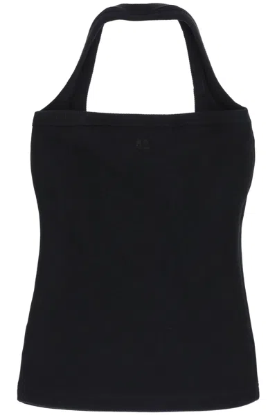 Courrèges Courreges Top With Logo In Black