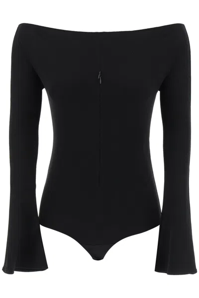 Courrèges Courreges "invisible Front Zip Bodycon Dress" Women In Black