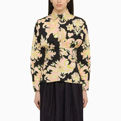 Etro Venus-print Cotton Shirt In Multicolor