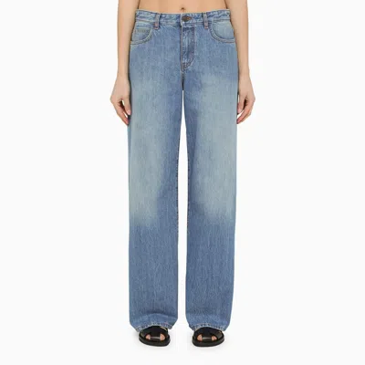 The Row Blue Washed Denim Jeans Women