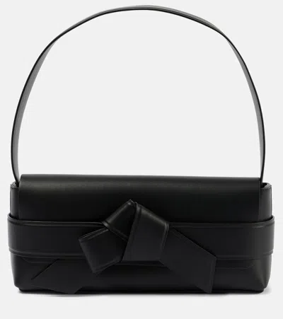 Acne Studios Musubi Leather Shoulder Bag In Black