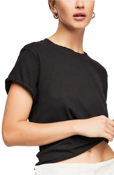 Free People The Perfect Tee In Black