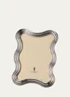 L'objet Ripple Frame, 5" X 7" In Platinum