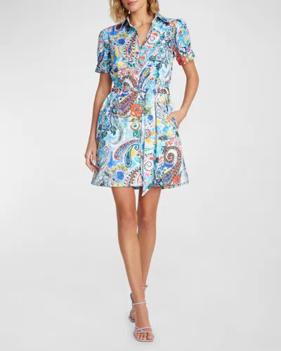 Robert Graham Women's Carolina Watercolor Paisley Shirtdress Dress In Multi
