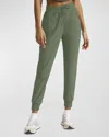 Beyond Yoga Spacedye Commuter Midi Joggers In Moss Green Heathe