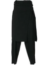 YOHJI YAMAMOTO WRAP SKIRT TROUSERS,HKP2510012296268