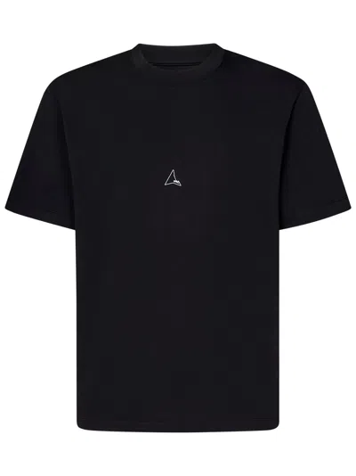 Roa Mock Jersey T-shirt In Nero