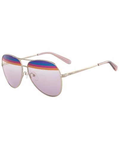 Ferragamo Women's Classic Logo 60mm Sunglasses In Pink