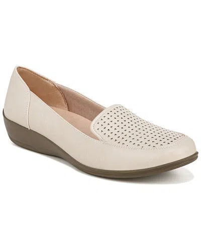 Lifestride India Slip Ons In Almond Milk Faux Leather