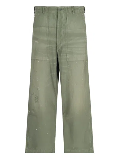 Polo Ralph Lauren Wide Trousers In Green