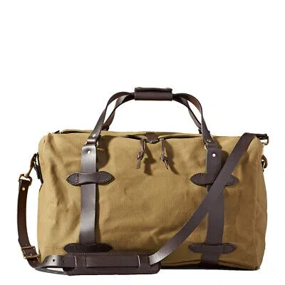 Pre-owned Filson Medium Rugged Twill Duffle Bag Tan