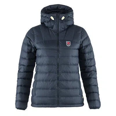 Pre-owned Fjall Raven Fjallraven Womens Expedition Pack Down Hoodie Navy