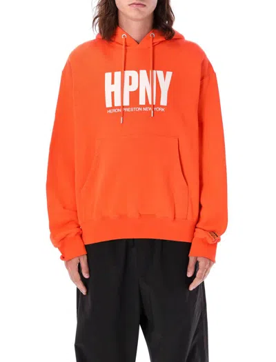 Heron Preston Hpny Regular Hoodie In Orange