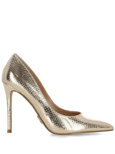 Steve Madden With Heel In Gold Snake