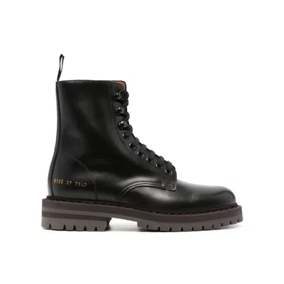 Common Projects Woman By  Leather Boots In 黑色的