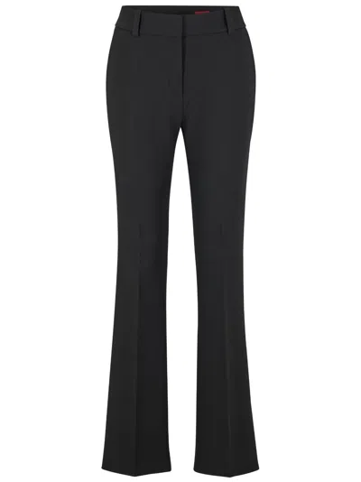 Hugo Flared Tailored Trousers In Black