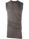 RICK OWENS RICK OWENS LONG TANK TOP - GREY,RU18S5151JS11640101