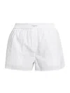 Alexander Wang T Cotton Shorts In White