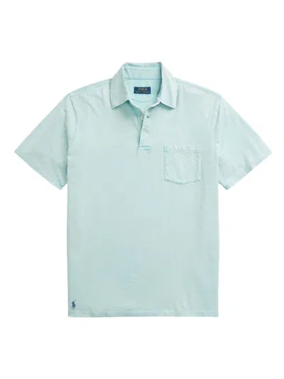 Polo Ralph Lauren Men's Cotton-blend Polo Shirt In Alpine Blue