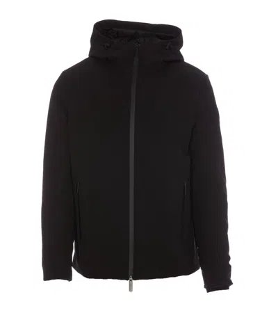 Woolrich Pacific Soft Shell Down Jacket In Black