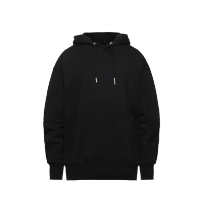 Givenchy Cotton Logo Hooded Sweatshirt In Black