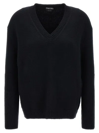 Tom Ford Mixed Cachemire Sweater Sweater, Cardigans Black