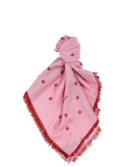 Givenchy Plumetis Scarves, Foulards Pink