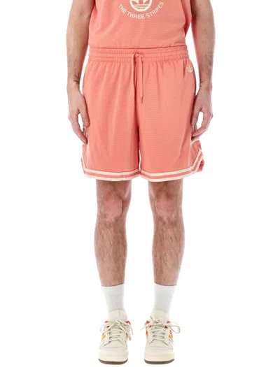 Adidas Originals Vrct Piqué Shorts In Pink