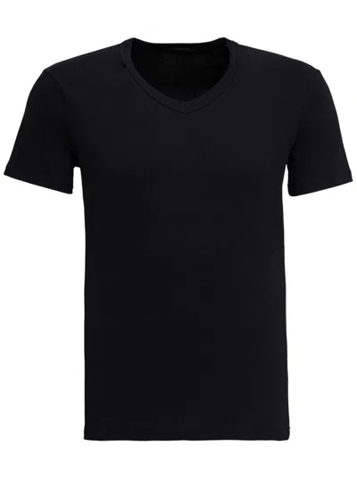 Tom Ford Man Black Stretch Cotton Blend T-shirt