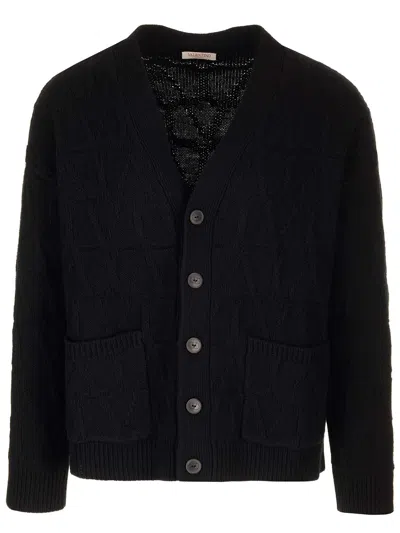 Valentino Toile Iconographe Cardigan In Black