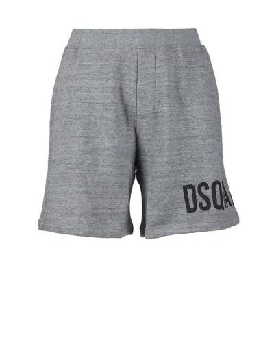 Dsquared2 Mens Light Grey Bermuda Shorts
