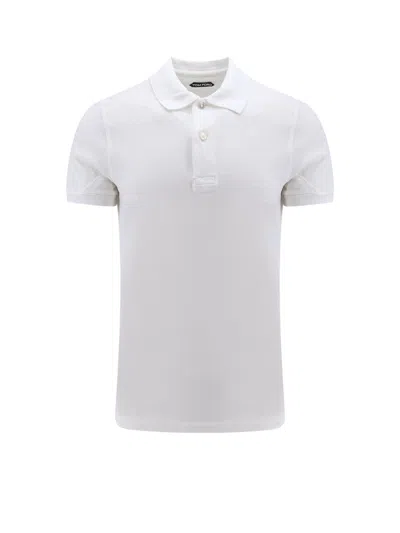 Tom Ford Polo Shirt In Neutrals