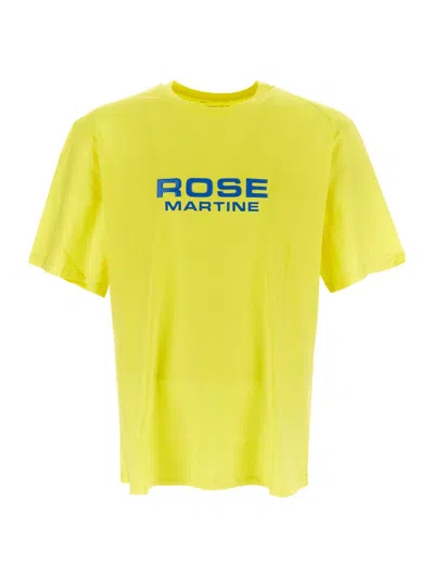 Martine Rose Logo T-shirt In Yellow