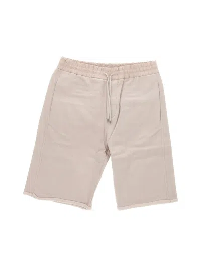 Saint Laurent Drawstring Bermuda Shorts In Nude