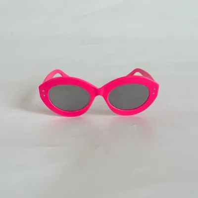 Pre-owned Celia Kritharioti Pink Oversized Sunglasses