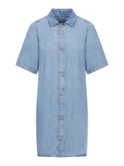 Apc A.p.c. Dress In Blue