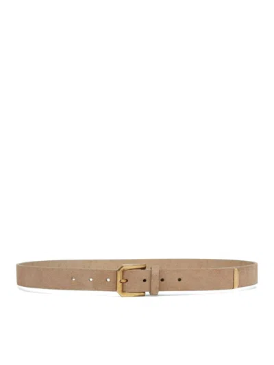 Brunello Cucinelli Belt In Nude & Neutrals