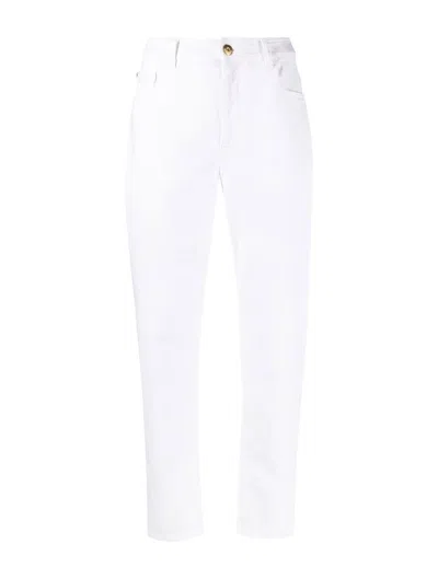 Brunello Cucinelli Regular & Straight Leg Trousers In White
