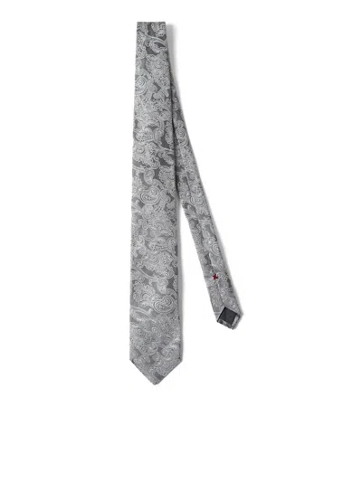 Brunello Cucinelli Tie In Grey