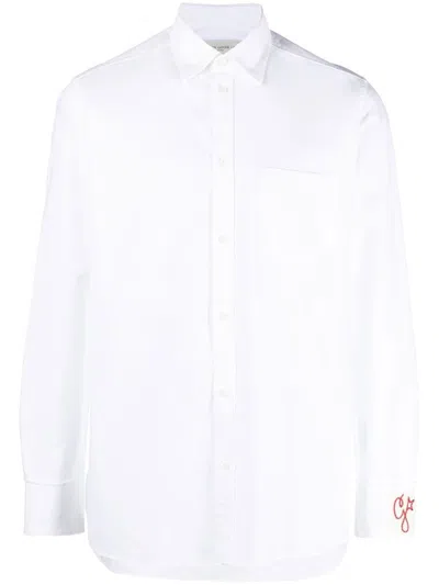 Golden Goose Shirt Regular Compact Cotton Oxford Clothing In White