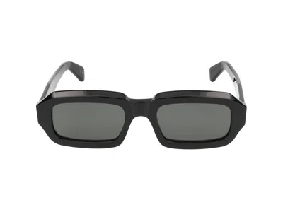 Retrosuperfuture Rectangular Frame Sunglasses In Black