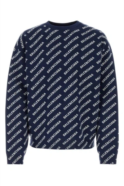 Balenciaga Knitwear In Blue