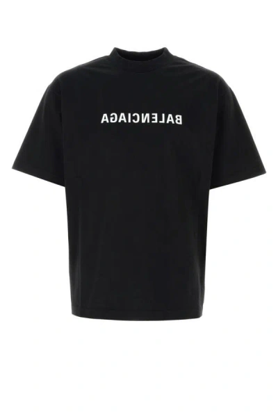 Balenciaga Man T-shirt In Black