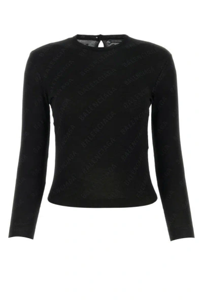 Balenciaga Woman Cardigan In Black